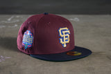 NEW ERA "PURPLE LABEL" SAN FRANCISCO GIANTS FITTED HAT (MAROON/NAVY)