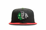 NEW ERA "MUTA" CHICAGO BLACKHAWKS FITTED HAT (BLACK/RED)