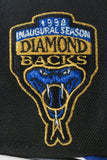 NEW ERA "BAROQUE" ARIZONA DIAMONDBACKS FITTED HAT (BLACK/DARK ROYAL)