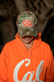 SFC X NEW ERA "TRAP'N" 9FORTY A-FRAME SNAPBACK (REAL TREE CAMO / ORANGE)