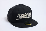 SFC "SANTA CRUZ SCRIPT" FITTED HAT (BLACK/METALLIC SILVER)