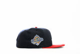 NEW ERA "DELUXE"ATLANTA BRAVES FITTED HAT (NAVY/RED)