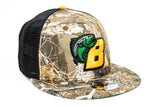 SFC X BAD NEWS BASS "PRO SHOP" NEW ERA SNAPBACK (REAL TREE CAMO/BLACK MESH)