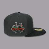 NEW ERA “THE ROCK" SF GIANTS FITTED HAT (GRAPHITE/BLACK HEATHER)