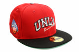 NEW ERA "PLASTIC MAN" UNLV RUNNIN REBELS  FITTED HAT (RED/BLACK/GREY)
