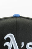 NEW ERA "SOMETHING ABOUT THE WC" OAKLAND A'S FITTED HAT (BLACK/DARK GRAPHITE)