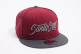 SFC X NEW ERA "SANTA CRUZ SCRIPT" SNAPBACK (CARDINAL RED/GRAPHITE)