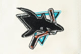 NEW ERA "SURF NINJAS" SAN JOSE SHARKS FITTED HAT CHROME WHITE/TEAL)