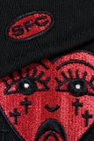 SFC X CHICANO ELECTRIC "CORAZON" FITTED HAT (BLACK/RED)