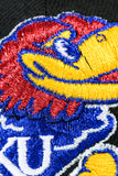 NEW ERA "FRE HAWKS" KANSAS JAYHAWKS FITTED HAT (BLACK/ DARK GREEN/LIGHT ROYAL)