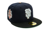 NEW ERA "WHO COPPIN" SAN FRANCISCO GIANTS  FITTED HAT (NAVY/BLACK/KHAKI)