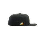NEW ERA "RETRO" OAKLAND A'S FITTED HAT (BLACK/DARK GREEN)