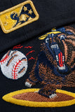 NEW ERA "CALI BEAR” FRESNO GRIZZLIES  FITTED HAT (NAVY/A GOLD)