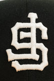 NEW ERA "MYSTERY" SAN FRANCISCO GIANTS  FITTED HAT (BLACK/A GOLD/SCARLET)