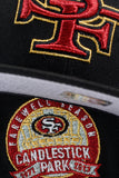 NEW ERA "FAREWELL 2 THE STICK" SAN FRANCISCO 49ERS FITTED HAT (BLACK/RED)