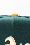 NEW ERA "TURFY LARUSSA" OAKLAND A'S FITTED HAT (DARK GREEN WOOL)