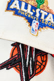 NEW ERA "WARDELL” GOLDEN STATE WARRIORS FITTED HAT (CHROME/SCARLET RED/BLACK)