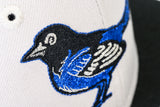 NEW ERA "BLUE BIRD” BALTIMORE ORIOLES FITTED HAT (STONE/BLACK)