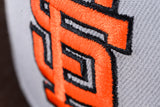NEW ERA "PACIFIC SOCK EXCHANGE" SAN FRANCISCO GIANTS FITTED HAT (GREY/BURNT WOOD)