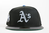 NEW ERA "SOMETHING ABOUT THE WC" OAKLAND A'S FITTED HAT (BLACK/DARK GRAPHITE)