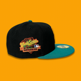 NEW ERA “UPPER DECK" SF GIANTS FITTED HAT (GREEN/BLACK)