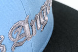 NEW ERA "SANTANA” LOS ANGELES DODGERS FITTED HAT (FADED BLUE/BLACK/CHROME)