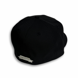 SFC "SANTA CRUZ SCRIPT" FITTED HAT (BLACK/METALLIC SILVER)