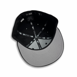 SFC "SANTA CRUZ SCRIPT" FITTED HAT (BLACK/METALLIC SILVER)