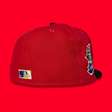 NEW ERA “TOP" TEXAS RANGERS FITTED HAT (RED/BLACK)