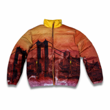 COOKIES "SKYLINE HEAVY PUFFER JACKET" (ALL OVER PRINT)