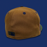 NEW ERA “BLOCK HEAD" SF GIANTS FITTED HAT (WALNUT/OLIVE GREEN)