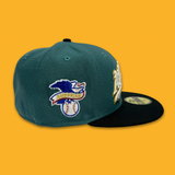 NEW ERA “AMERICAN" OAKLAND A'S FITTED HAT (PINE GREEN/BLACK)