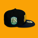 NEW ERA “FROM THE O-A-K" OAKLAND A'S FITTED HAT (BLACK/NAVY)