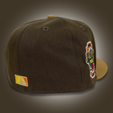 NEW ERA "INDIANA" CLEVLAND INDIANS FITTED HAT (BROWN/TAN)