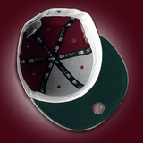 NEW ERA "BIG GAME" OAKLAND ATHLETICS FITTED HAT (CARDINAL RED/HEATHER GREY)