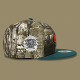 NEW ERA "OAKLAND ZOO" OAKLAND ATHLETICS FITTED HAT (REAL TREE/TEAL)
