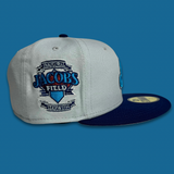 NEW ERA "ICE MAN" CLEVELAND INDIANS FITTED HAT (SNOW GRAY/DARK ROYAL)