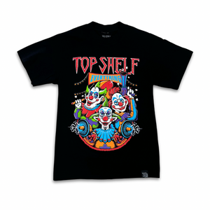 TOP SHELF "CLOWNS" HEAVYWEIGHT TEE (BLACK)