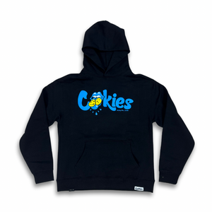 COOKIES X ROLLING STONES "LOGO" HOODY (BLACK/BLUE)