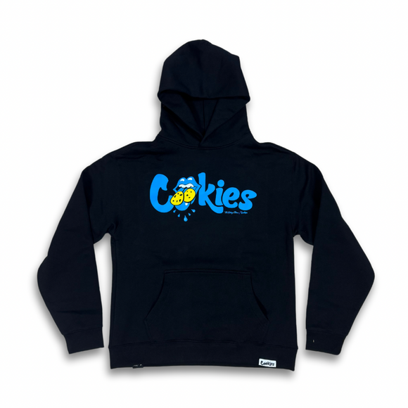 COOKIES X ROLLING STONES LOGO HOODY BLACK BLUE So Fresh Clothing