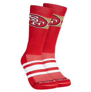 MITCHELL & NESS "LATERAL" SF 49ERS SOCKS (RED)