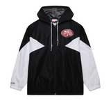 M&N "ULTIMATE" SAN FRANCISCO 49ERS LIGHTWEIGHT WINDBREAKER JACKET