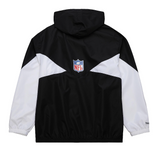 M&N "ULTIMATE"OAKLAND RAIDERS LIGHTWEIGHT WINDBREAKER JACKET