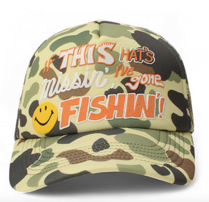 MARKET "SMILEY CAMO" TRUCKER HAT (DUCK CAMO)