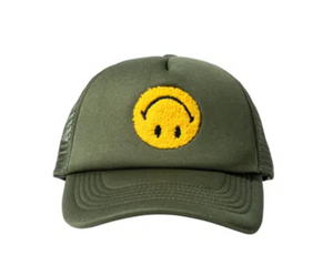 MARKET "UPSIDEDOWN SMILEY" TRUCKER HAT (KELP)