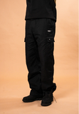 FELT "RIPSTOP" CARGO PANTS (BLACK)