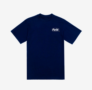 FELT "WORK LOGO" TEE (NAVY)