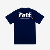 FELT "WORK LOGO" TEE (NAVY)