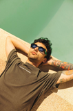 PETALS & PEACOCKS "PERSONAL GROWTH" TEE (VINTAGE BLACK)c