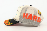 MOUR X TOXICITY "LOVE HARD" MESH TRUCKER (OFF WHITE/BLACK)